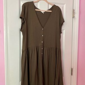 Olive Green H&M dress